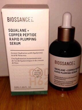Biossance Squalane + Copper Peptide Rapid Plumping Serum | 1.69 oz | NEW